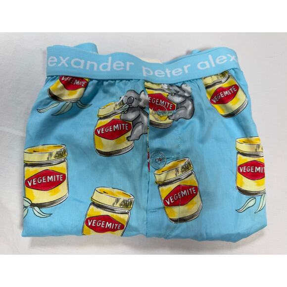 Peter Alexander Men's Vegemite Cotton Boxer Shorts Size SMALL - Picture 1 of 11